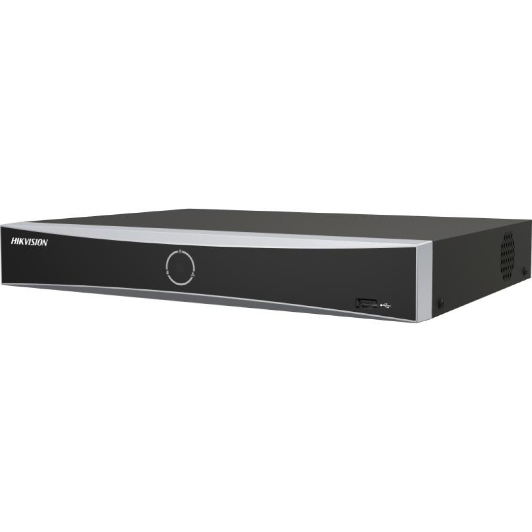 NVR 8 canale AcuSense Hikvision DS-7608NXI-K1(D), pana la 12MP, Latime de banda 80Mbps, 1x port SATA